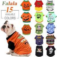 ZZOOI Halloween Style Dog Clothes for Small Dogs Puppy Cat Decoration Clothing New Cotton Coat Chihuahua Yorkshire Tshirt Vest Kitten