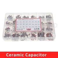 24Values Ceramic Capacitor Assortment Kit 2PF-0.1UF 50V Ceramic Capacitors Set 47PF 68PF 100PF 220PF Electronic Capacitor Pack