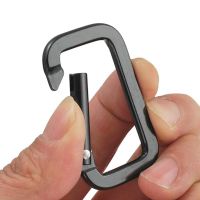 Multi-Function Safety Buckle Camping Carabiner Black Square Fast Hang Backpack Pendant Mini Buckle Outdoor Tool