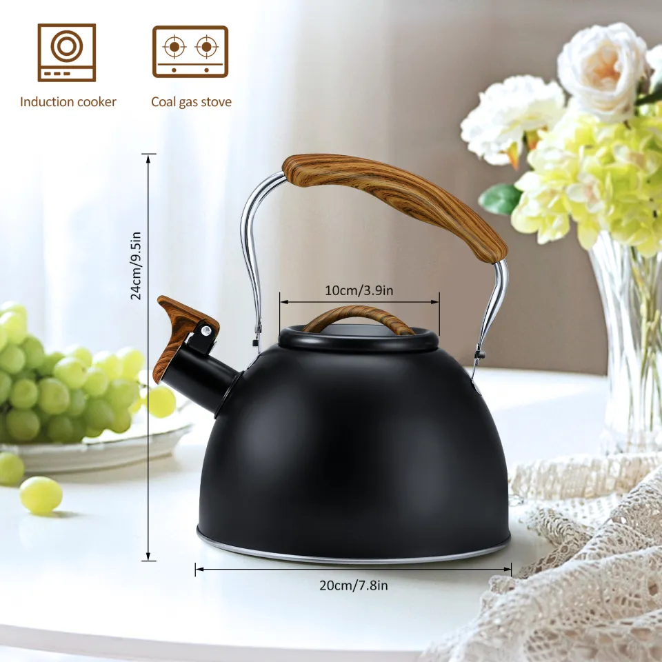 1pc Whistle Tea Kettle for Stove Top, 3L/101oz Stainless Steel Large  Capacity for Boiling Water & Making Coffee, Suitable For Both Induction  Cooker And Gas Stove