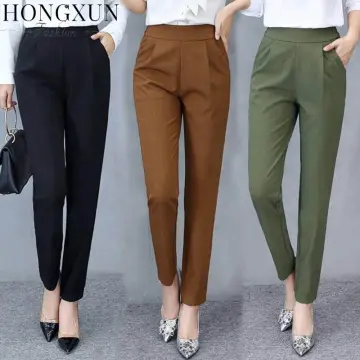 Pants for Women Oversized Solid Color Harem Pants High Waisted Button  Drawstring Wide Leg Pants for Women Loose Fit Trendy Trousers Chunky Track  Pants Classic Athletic at Amazon Women's Clothing store
