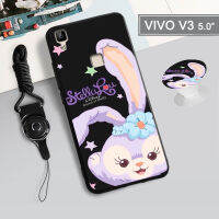 ?เคสซิลิโคนป้องกันเต็มรูปแบบใหม่ VIVO Y31 2016/Y31A/Y35/Y37/Y51/Y53/1606นิ่มลายการ์ตูนฝาครอบโทรศัพท์มือถือที่มีห่วงวงแหวนและเชือกเหมือนกัน