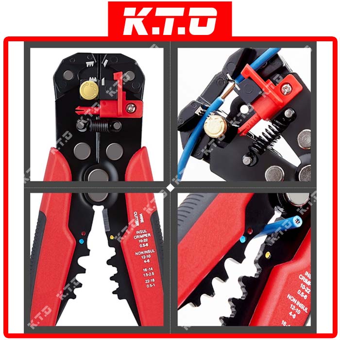 5 IN 1 MULTI-PURPOSE AUTOMATIC WIRE STRIPPER CRIMPER TERMINAL CABLE WIRE CUTTER SELF ADJUSTING ELECTRICAL TOOL / PEMOTONG WAYAR