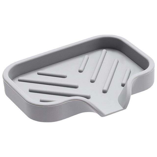 silicone-soap-box-drain-leaf-shape-soap-sponge-storage-holder-no-punching-creative-bottom-suction-cup-home-bathroom-rack