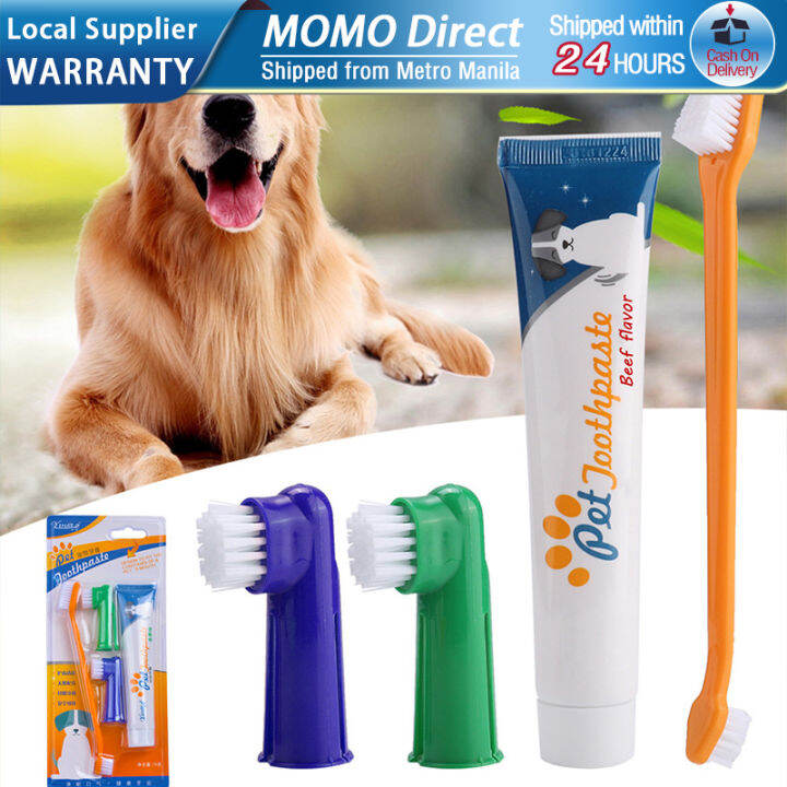 Dog Toothbrush Set Dog Oral Cleaning Care Puppy Toothbrush Toothpaste