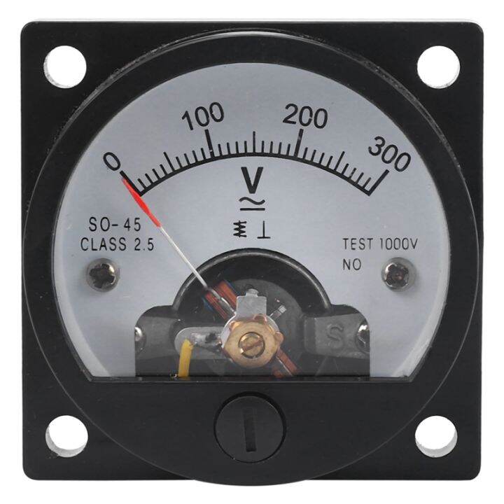 ac-0-300v-round-analog-dial-panel-meter-voltmeter-gauge-black