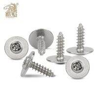 ▣㍿ 100pcs PWA Cross Round Head with Washer Self Tapping Screw M1.7 M2 M2.3 M2.6 M3 M4 Carbon Steel Phillips Screw