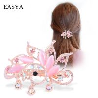 【YF】■▽  EASYA Big Rhinestone Peacock Hair Barrettes Ornaments Jewelry Fashion Metal Hairpin Hairwear