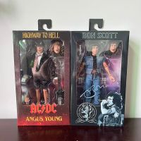 NECA Angus Young ทางหลวงไปนรก Bon Scott Figur Aksi รุ่น Mainan Dekorasi Boneka PVC Hadiah Natal