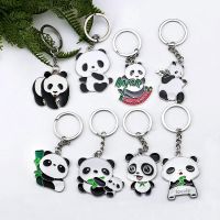 1 PC การ์ตูนสร้างสรรค์ PANDA พวงกุญแจรถน่ารักโลหะสัตว์กระเป๋าเป้สะพายหลังจี้เครื่องประดับสำหรับคู่เด็กของขวัญ-Youerd