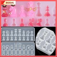 BVZGVG Sugarcraft คริสตัล เครื่องประดับจี้ เค้กช็อคโกแลตฟองดอง เครื่องมือทำเครื่องประดับ แม่พิมพ์ซิลิโคน ถาดอบ แม่พิมพ์หมากรุก แม่พิมพ์เรซิน