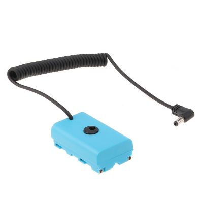 NP-F Dummy Battery DC Coupler with Extendable Cable for NP-F970 NP-F960 NP-F770 F750 F550
