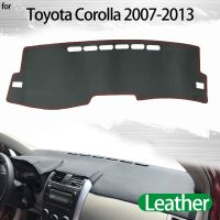 ♞✐ for Toyota Corolla E140 E150 2007 2013 Leather Car Dashmat Dashboard Cover Dash Mat Accessories Left Right Drive