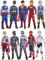 Halloween childrens costume muscle Iron Man clothes boy Spider-Man Superman Venom Avengers COS