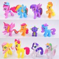 12ชิ้นใหม่มิตรภาพเล็กๆน้อยๆม้าของเล่นเมจิกป๊อปสายรุ้งยูนิคอร์น Poni Pvc แอ็กชันตุ๊กตาโมเดลคอลเลกชัน