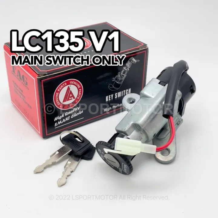 YAMAHA LC135 V1 MAIN SWITCH ONLY (TAG) IGNITION SWITCH KEY LOCK STARTER SWITCH LC V1 Lazada