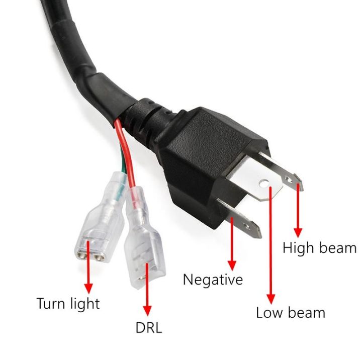 headlight-อุปกรณ์เสริม-2pcs-4x6ไฟหน้า-led-นิ้ว-h4-plus-60w