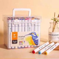 12/24/36/48/60/80Color Double-Headed Marker Set Art Painting Pen Safe Health For Graffiti School Art Supplies DIY 6621