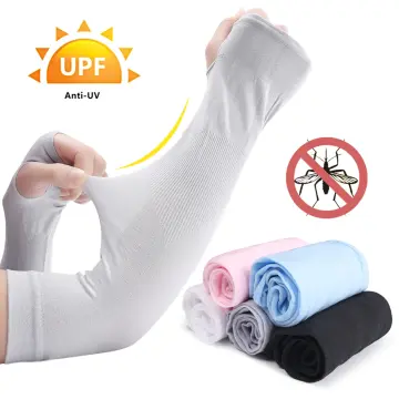 Wholesale Sunscreen lace long sleeves female thin sexy dancing mesh sleeves  half finger cover scar tattoo summer driving gloves From m.