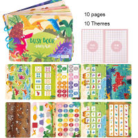 Montessori Velcro Quiet Book My First Busy Book Dinosaur Animal Fruit Matching Game DIY Puzzle Educational Toys For Boy Children