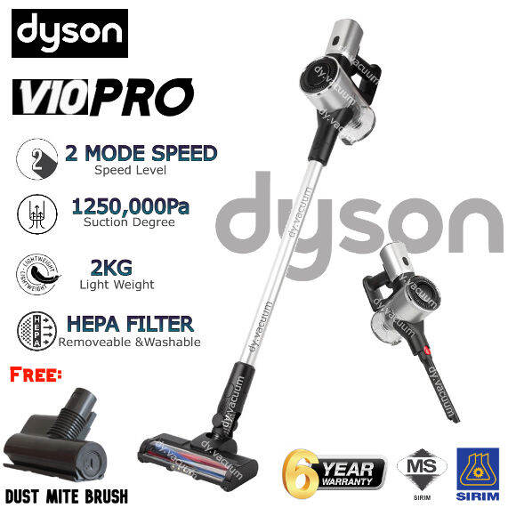 Dyson V10 Pro Vacuum Cordless Vacuum Cleaner FREE dust mite High Power Cordless Vacuum Lazada PH