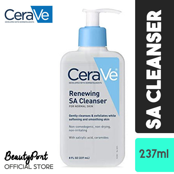 (US Version) CeraVe Renewing Face Cleanser with Salicylic Acid (SA ...