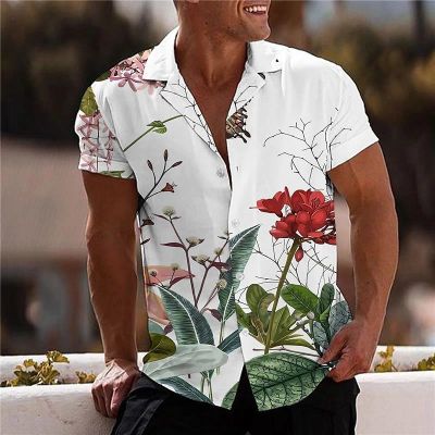 เสื้อฮาวายลายดอกไม้ฤดูร้อนสำหรับผู้ชาย3d เสื้อเขตร้อนเสื้อ5xl ชายหาดแฟชั่นแขนสั้นเสื้อยืดเสื้อสตรีบุรุษ