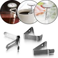 【jw】◇  2pcs Thermometer Probe Barbeque Clip Holder  Nontoxic Heat-Resisting Cup Preventing Scald