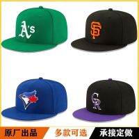 Single foreign trade export baseball cap white sox bear blue jays athletics team along the embroidery caps flat wide brim hat