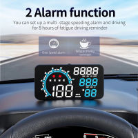 G11 HUD Head Up Display นาฬิกาดิจิตอลเครื่องวัดระยะทาง GPS Speedometer เครื่องมือพร้อม Overspeed Alarm On Board สำหรับ Universal Truck