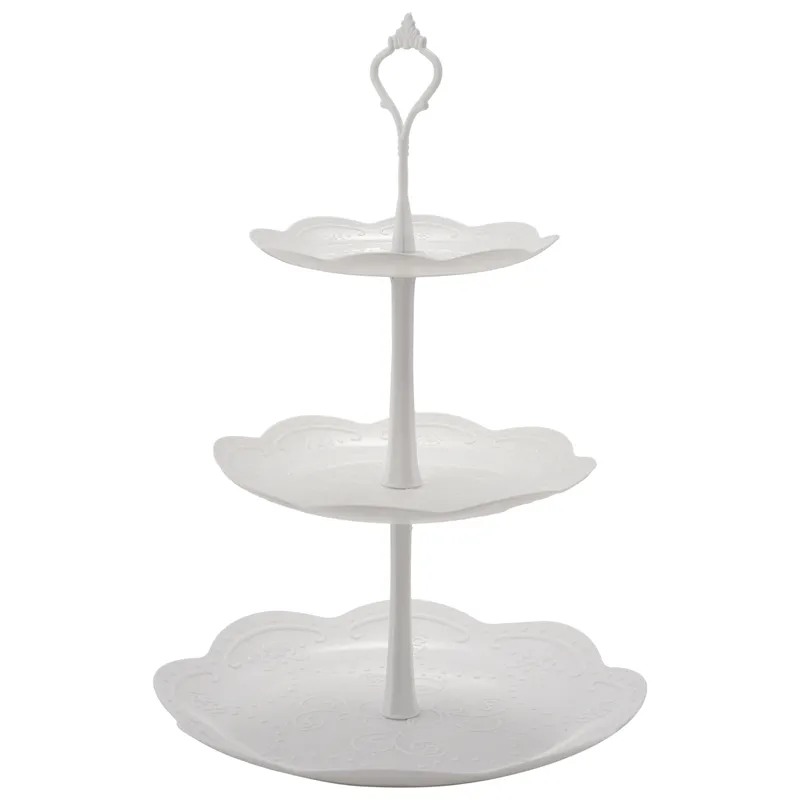 2 Set 3-Tier White Dessert Cake Stand,Pastry Stand Small Cupcake Stand  Cookie Tray Rack Candy Buffet Set Up Fruit Plate and Trays for Wedding Home  Birthday Party Decor | Lazada.vn