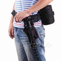 ✈✆ 1 PC Adjustable Camera Waist Padded Belt Lens Case Pouch Bag Holder Pack Strap