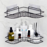 Black and White Shower Gel Storage Rack Bathroom Corner Rack Kitchen Seasoning Rack Tripod Kitchen Accessories