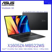 ASUS Vivobook 16 / X1605ZA-MB522WS / โน๊ตบุ๊ค 16 IPS WUXGA (1920 x 1200) 16:10 / Intel Core i5-1235U / 16GB DDR4 / INDIE BLACK