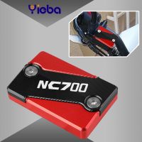 ₪ Moto สำหรับ Honda Nc700 NC700S NC 700S NC700X NC700 X S อุปกรณ์เสริมรถจักรยานยนต์ฝาปิดกระปุกน้ำมันไฮดรอลิกเบรคหน้าอลูมิเนียม