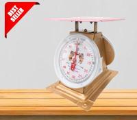 Best Seller Kitchen Scales 60 KG เครื่องชั่งสปริง ขนาด 60 กิโล สิงห์คู่สมอ จานแบน