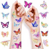 Lennie1 Butterfly Temporary Tattoos Waterproof For Girls Birthday Party Supplies Decorations