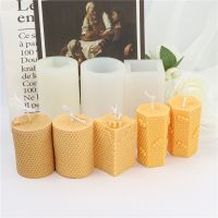 3D Bee Honeycomb Candle Silicone Mold Circular Hexagonal Square Aromatherapy Soap Resin Cake Pastry Mould Home Decor Gifts