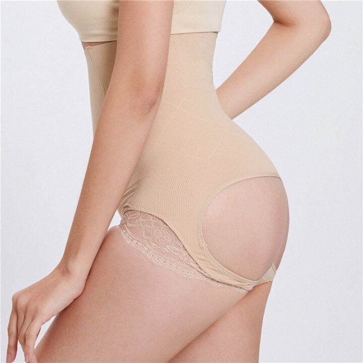 new-yiyun2019-seamless-high-waist-buttocks-shape-pants-waist-lace-pp-carry-buttock-to-receive-internal-leakage-trousers-ssk230706