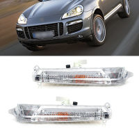 รถกันชนหน้าไฟตัดหมอก LED Foglights สำหรับ Porsche GTS Turbo 2007 2008 2009 2010 DRL 7L5941181E 7L5941182E