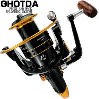 [HOT LIAXLLWISAAZH 534] รอกตกปลา1000 7000โลหะ Spool Spinning Reel โลหะ Spool น้ำเค็ม Reel อุปกรณ์ตกปลา