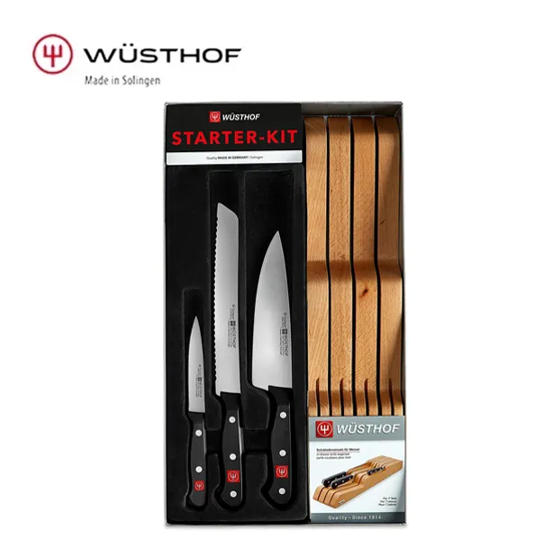 Wusthof Gourmet Starter Kit Knife Set w/drawer Lazada PH