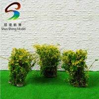 [COD] 50pcs H :60mm model plant yellow and green