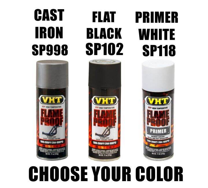 VHT SP1186 PACK FLAT WHITE High Temperature Flame Proof