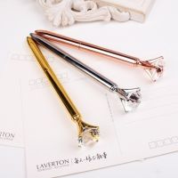 Luxury Portable Big Crystal Pen Diamond Ballpoint Pens Stationery Ballpen Home Office School Supplies Drop Shipping Wholesale