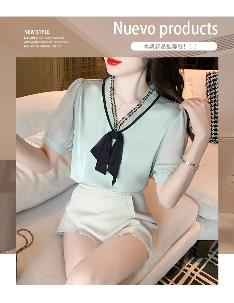 新品！STANDALONE SATIN TIE BLOUSE fgaeet.org