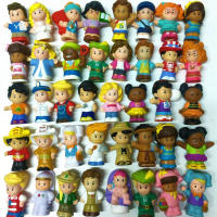 Random 815Pcs Fisher Little 2" Mini People Dolls Nativity Farm Workman Girl Boy Cute Cartoon Action Figure Toy Gift -No Repeat