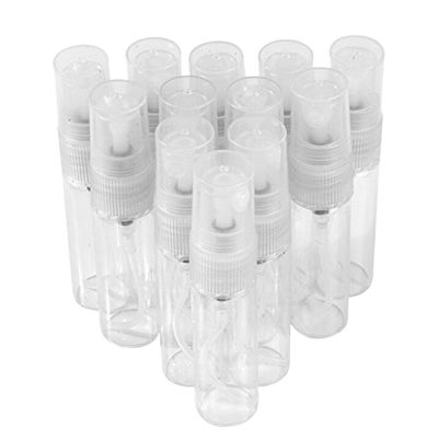 25Pcs Mini 5Ml Glass Refillable Travel Perfume Empty Bottle Atomizer Pump Spray