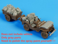 1:35 scale resin die-casting armored vehicle parts modification does not include the unpainted model of the car 35929