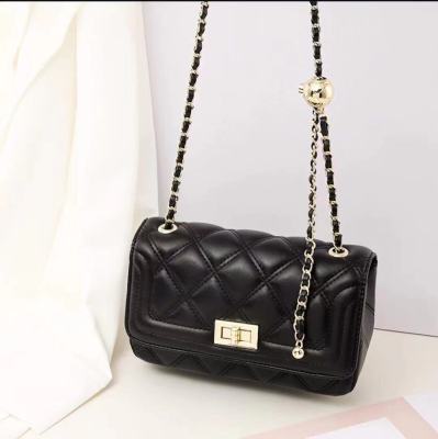 Luxury Designer Lock Small Bags for Women Leather Chain Crossbody Bags For Lady Fashion Shoulder Bags Chain Handbags